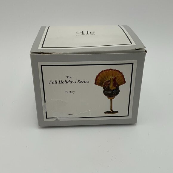 PHB MIDWEST OF CANNON FALLS Trinket Box FALL HOLIDAY SERIES TURKEY VINTAGE - Picture 2 of 7
